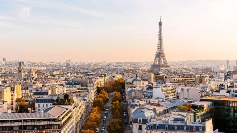 Europe a city with a tall tower