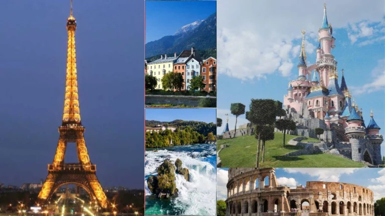 Tourist Destinations a collage of different buildings